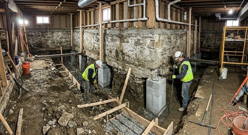 Basement Underpinning in Pittsburgh, PA