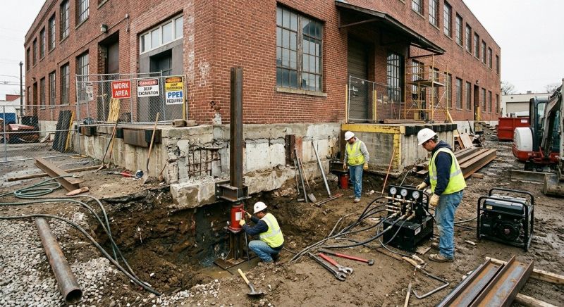 Building Foundation Repair in Mc Donald, PA