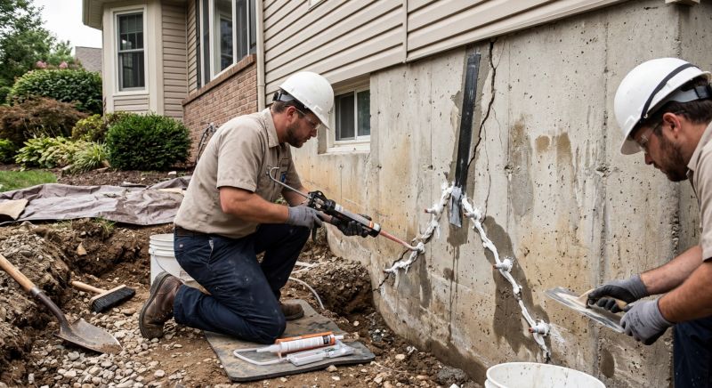 Cracked Foundation Repair in Glenshaw, PA