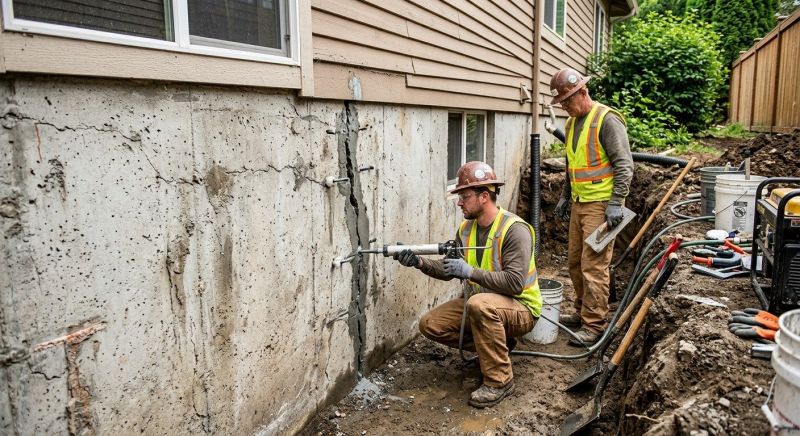 Cracked Foundation Repair in Trafford, PA