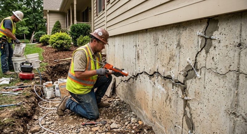 Cracked Foundation Repair in Venetia, PA