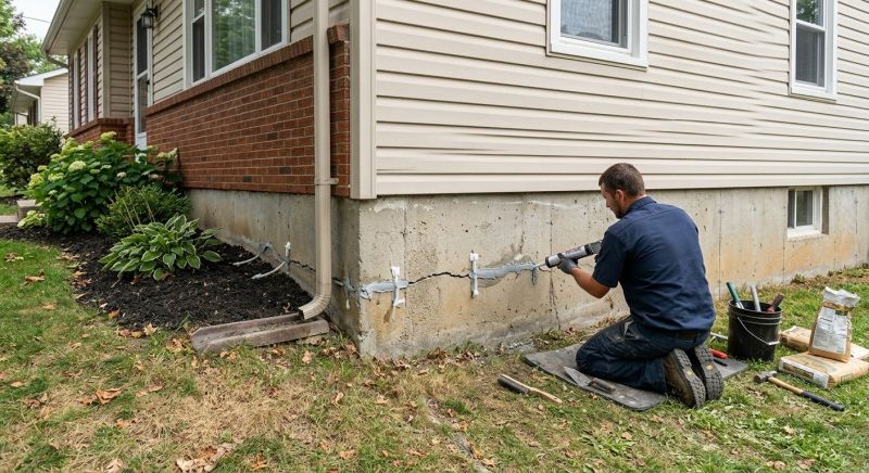 Cracked Foundation Repair in Zelienople, PA