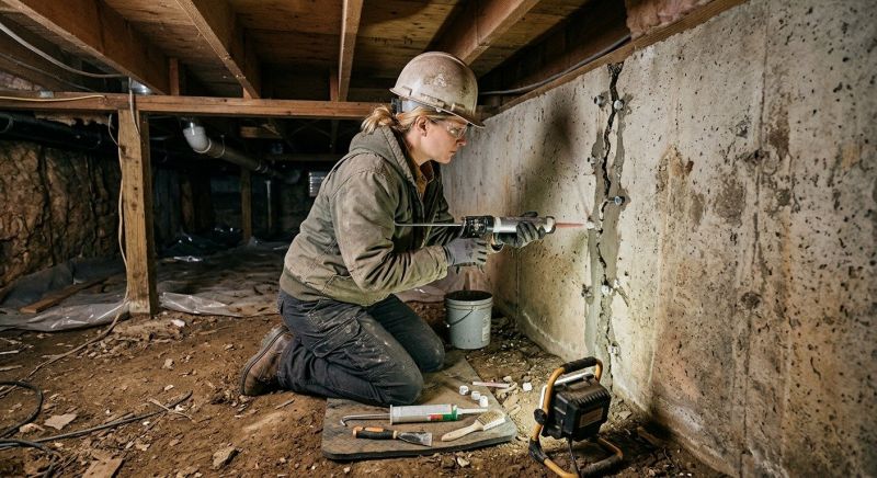 Crawlspace Foundation Repair in Mc Donald, PA