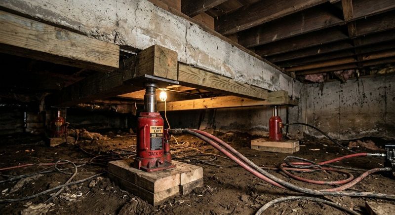 Foundation Jacking in Freeport, PA