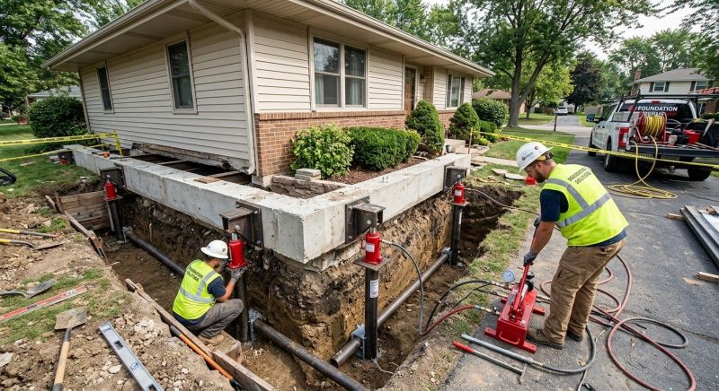 Foundation Jacking in North Versailles, PA