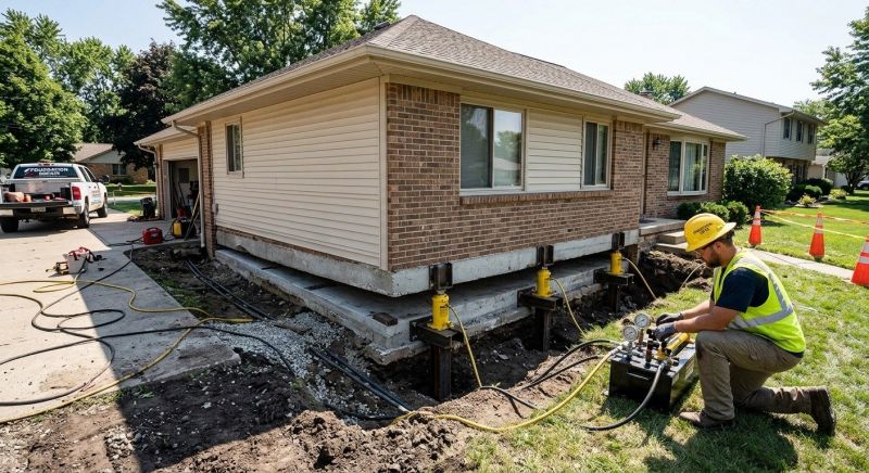Foundation Lifting in Natrona Heights, PA