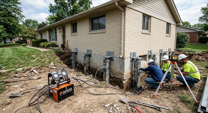 Foundation Pier Leveling in Pittsburgh, PA