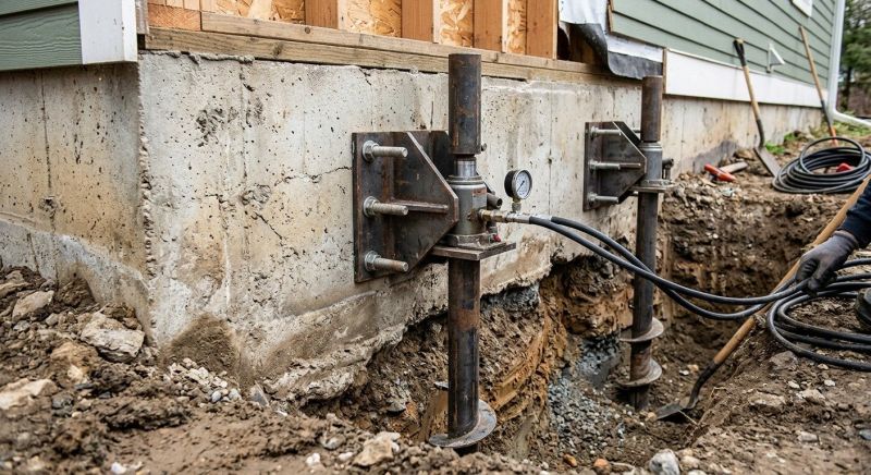 Foundation Pier Leveling in Pittsburgh, PA