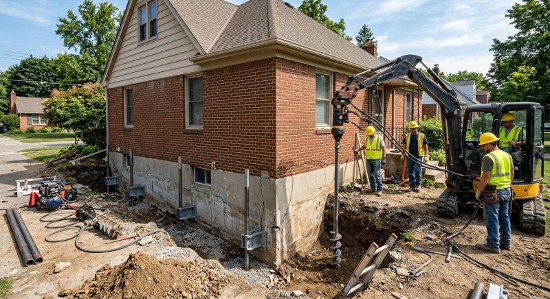 Foundation Stabilizing in Harmony, PA