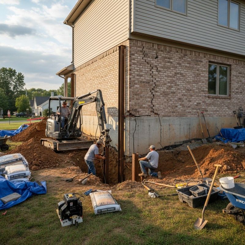 Foundation Structural Repair in Evans City, PA