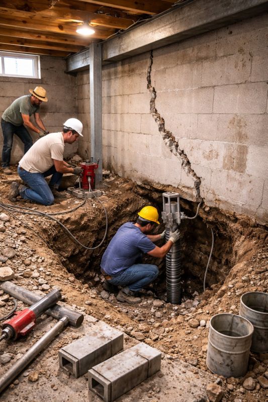 Foundation Structural Repair in Monroeville, PA