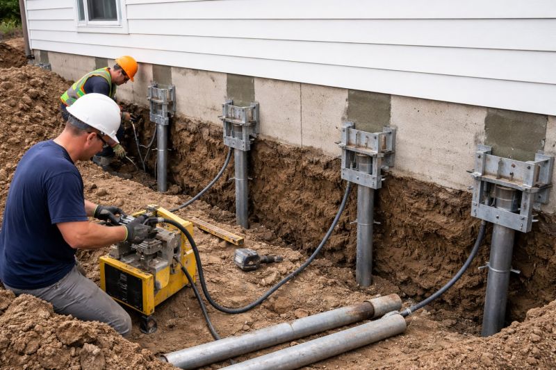 Helical Piers Installation in Pittsburgh, PA