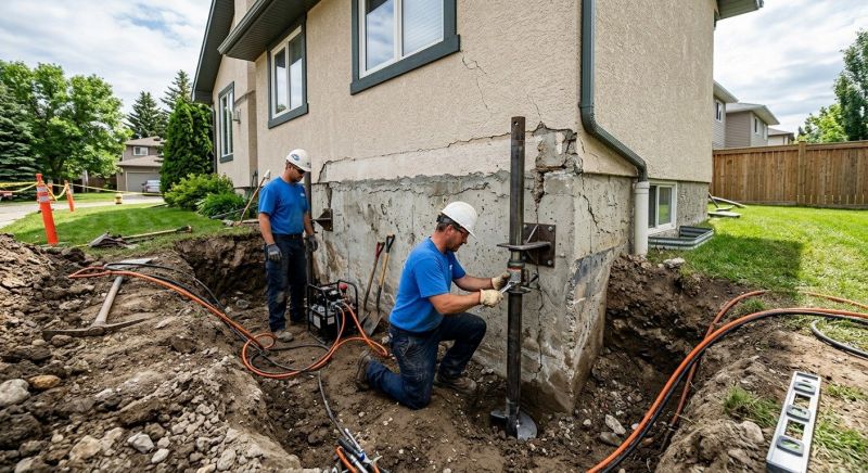 Helical Pile Installation in Pittsburgh, PA