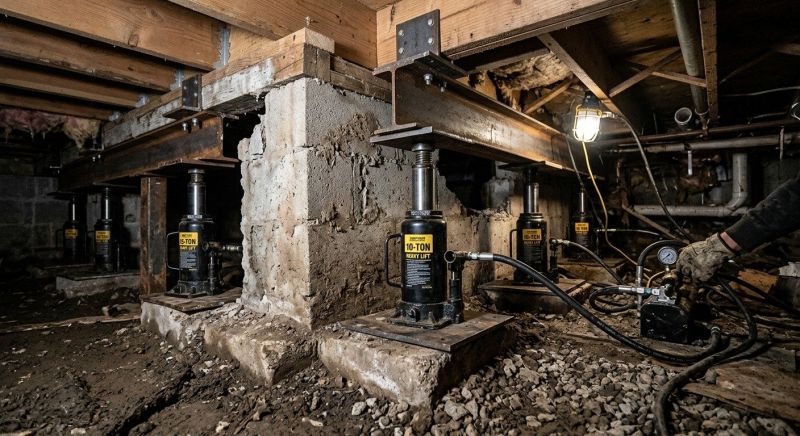 House Foundation Leveling in Pittsburgh, PA