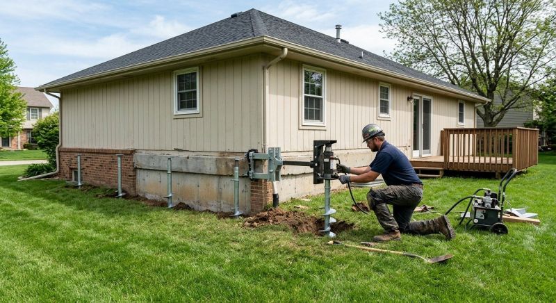 Settling Foundation Service in Zelienople, PA