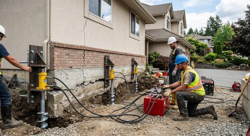 Sinking Foundation Lifting in Pittsburgh, PA