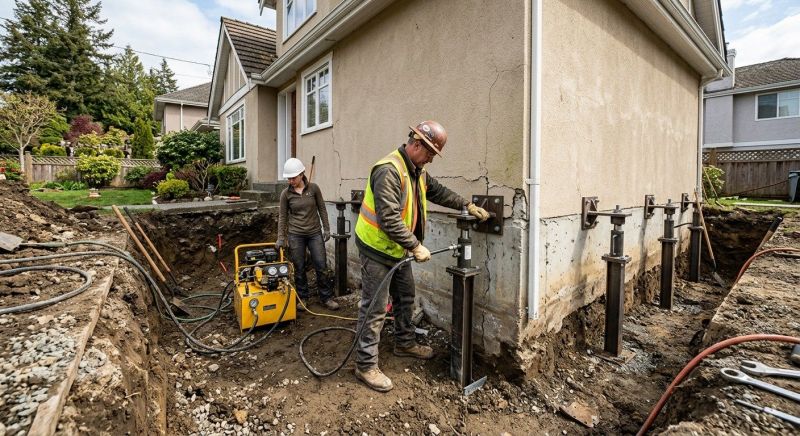 Sinking Foundation Repair in East Butler, PA