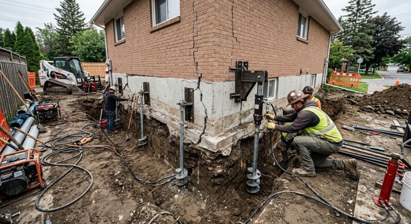 Sinking Foundation Repair in Elizabeth, PA