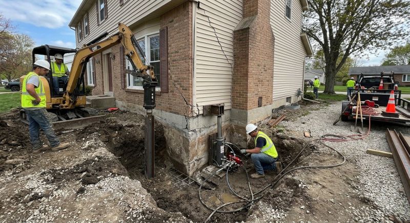 Sinking Foundation Repair in Irwin, PA