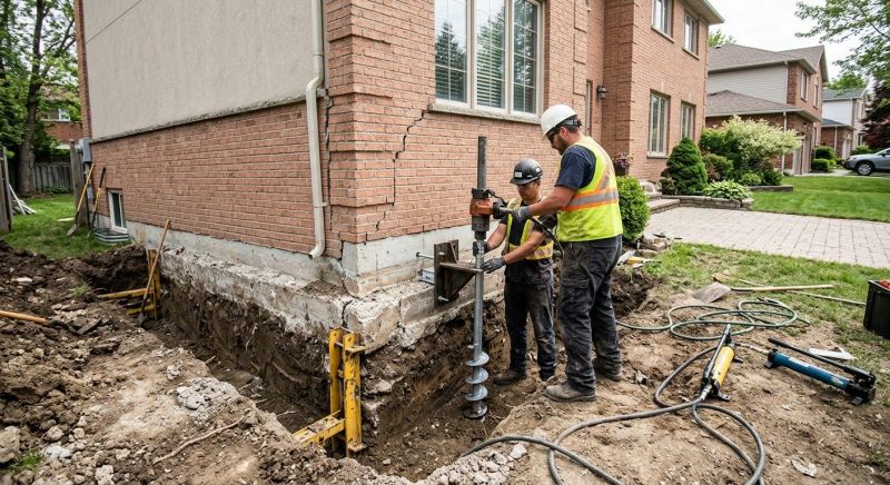 Sinking Foundation Repair in Irwin, PA