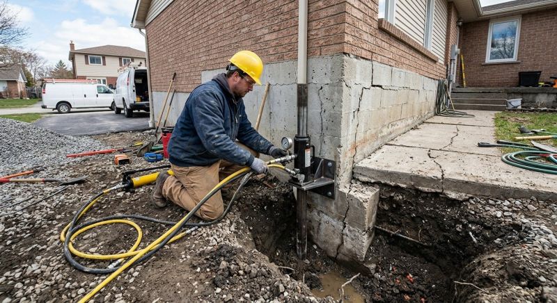Sinking Foundation Repair in Irwin, PA