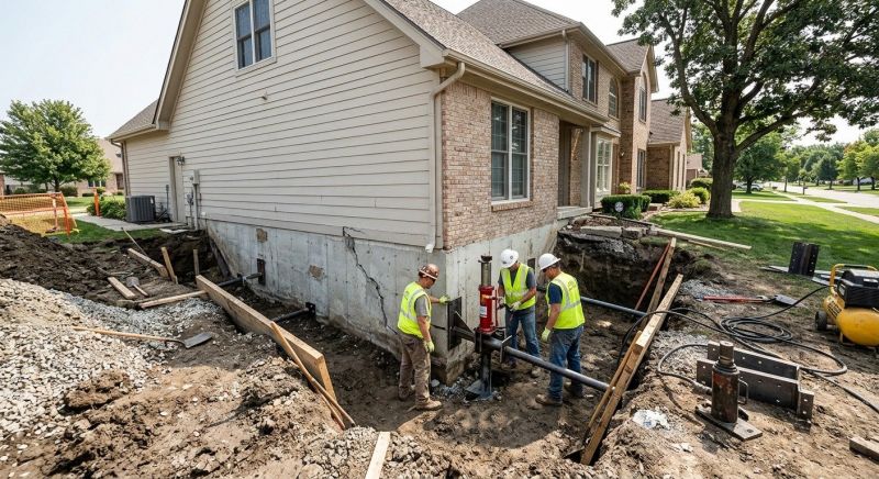 Sinking Foundation Repair in Irwin, PA