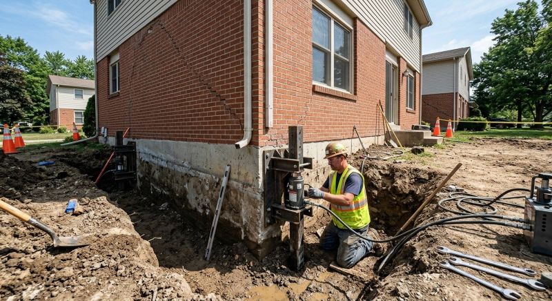 Sinking Foundation Repair in Pittsburgh, PA