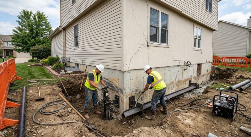 Sinking Foundation Repair in North Versailles, PA