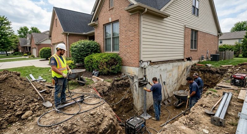 Sinking Foundation Repair in Sewickley, PA